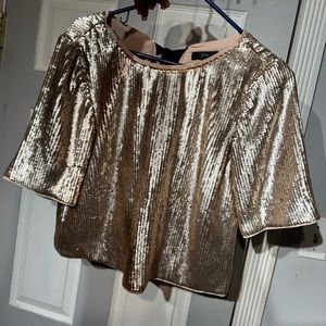 JCrew sequin back tie top